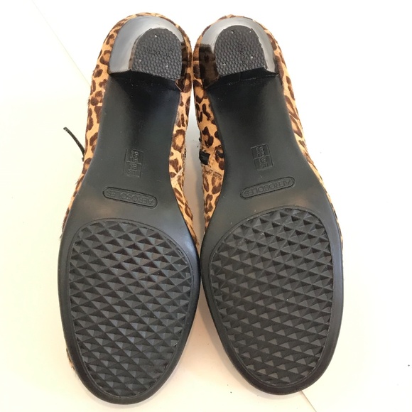 AEROSOLES Leopard Calf Hair Ankle Boots Booties Patrole Car Women’s Size 8.5 - Picture 9 of 16